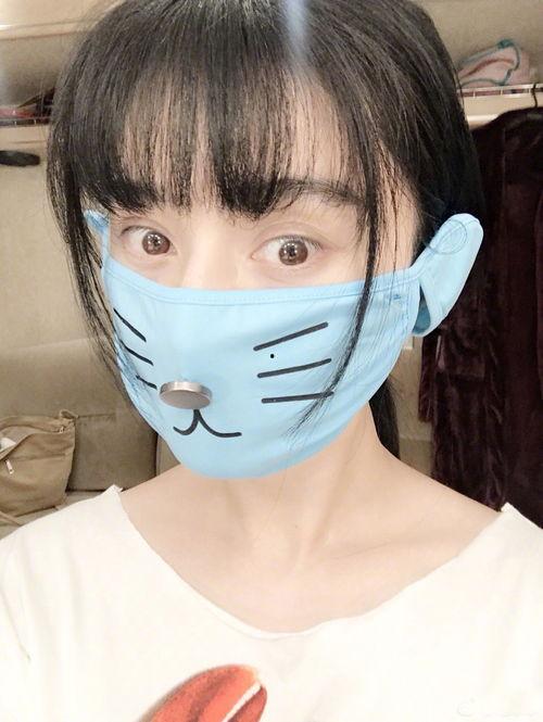 明星网红防晒口罩图片大全,时尚与健康并存